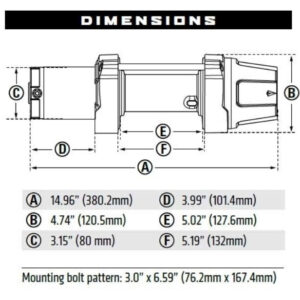 0004068 vrx 45 s powersport winch 101040 625