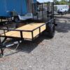 2025 5x10 utility trailer 3k single axle rear gate dexter axle