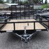 2025 7 x 14 tube top atv utility trailer 5k single axle w brakes black