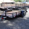 2025 7x14 heavy duty tandem axle utility trailer 7k dexter axles black