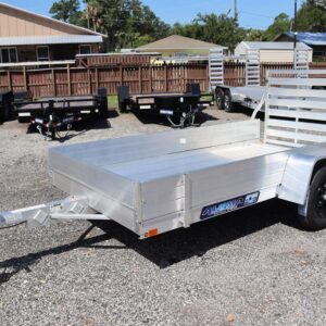 2026 Aluma 5’3” x 10’ Aluminum Utility Trailer – Single Axle – Solid Sides – VIN 306027