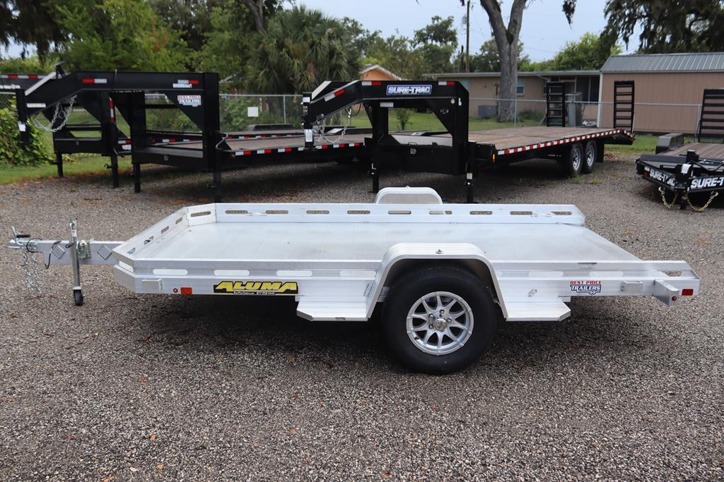 6″ X 12′ (77.5″ x 145″) 2026 SA Aluminum Utility Heavy Tilt Slotted Trailer