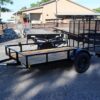 6x10 open steel utility trailer with 2 coupler
