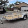 6x12 aluminum tube top utility trailer with stake pockets