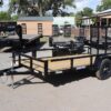 6x12 tube top utility trailer with rear ramp