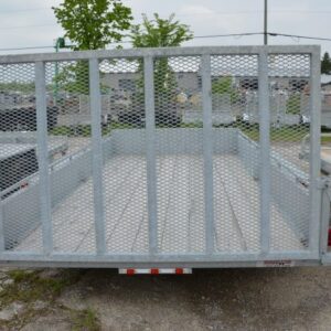 Alternative view of 2023 Advantage 14′ Galvanized Landscape Trailer