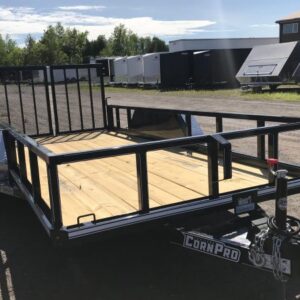 Alternative view of 2022 Cornpro16′ Landscape Trailer